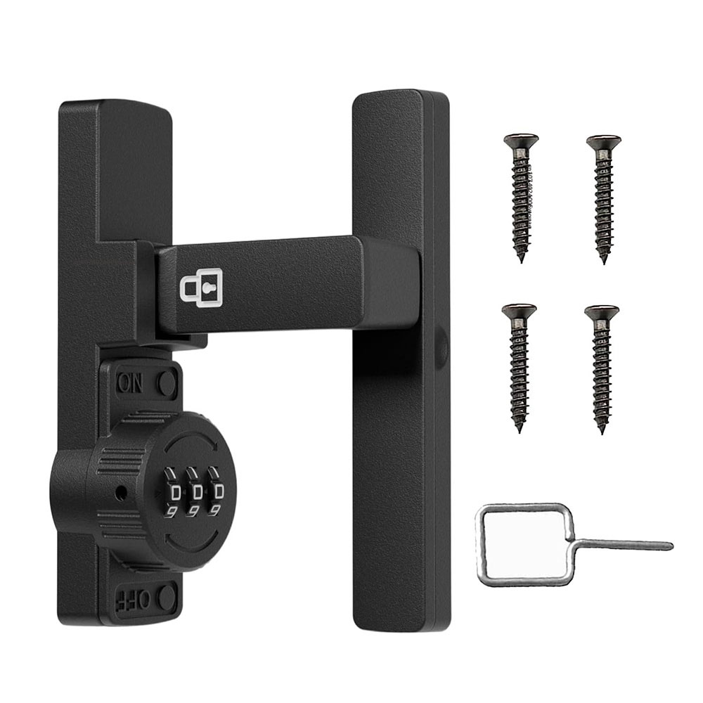 Home Security Doors - Zamek do drzwi przesuwnych, 3-cyfrowy zamek