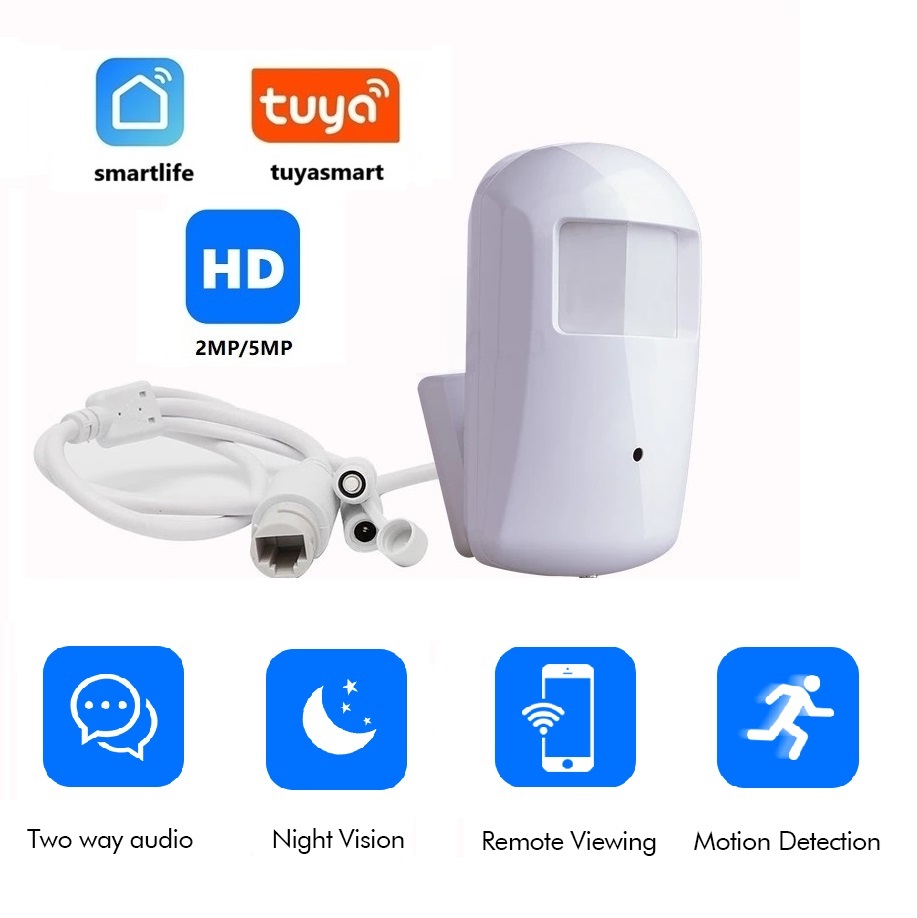 Hidden Camera Clock - 2MP 5MP Tuya Mini kamera IP