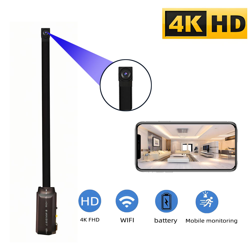 Hidden Camera Clock - Miniaturowa kamera WiFi 4K HD, obsługuje