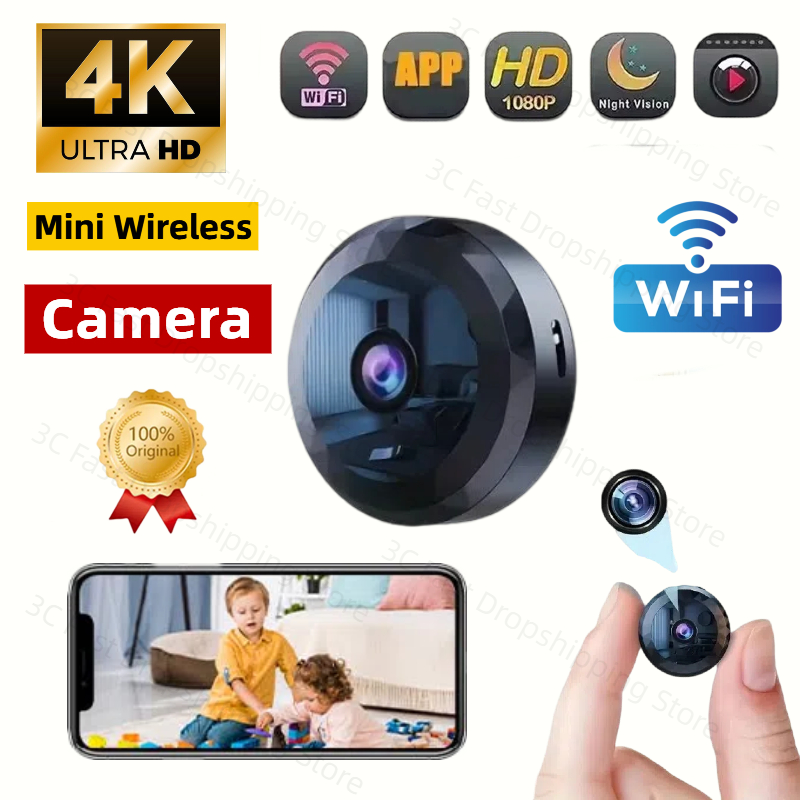 Hidden Camera Clock - 1080P HD Mini kamera WiFi bezprzewodowa