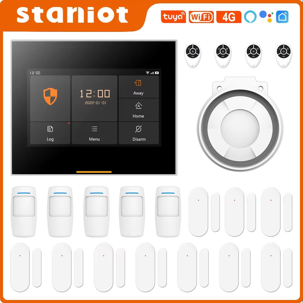 Sim Gsm Alarm - Zestawy bezprzewodowych systemów alarmowych Staniot 433MHz