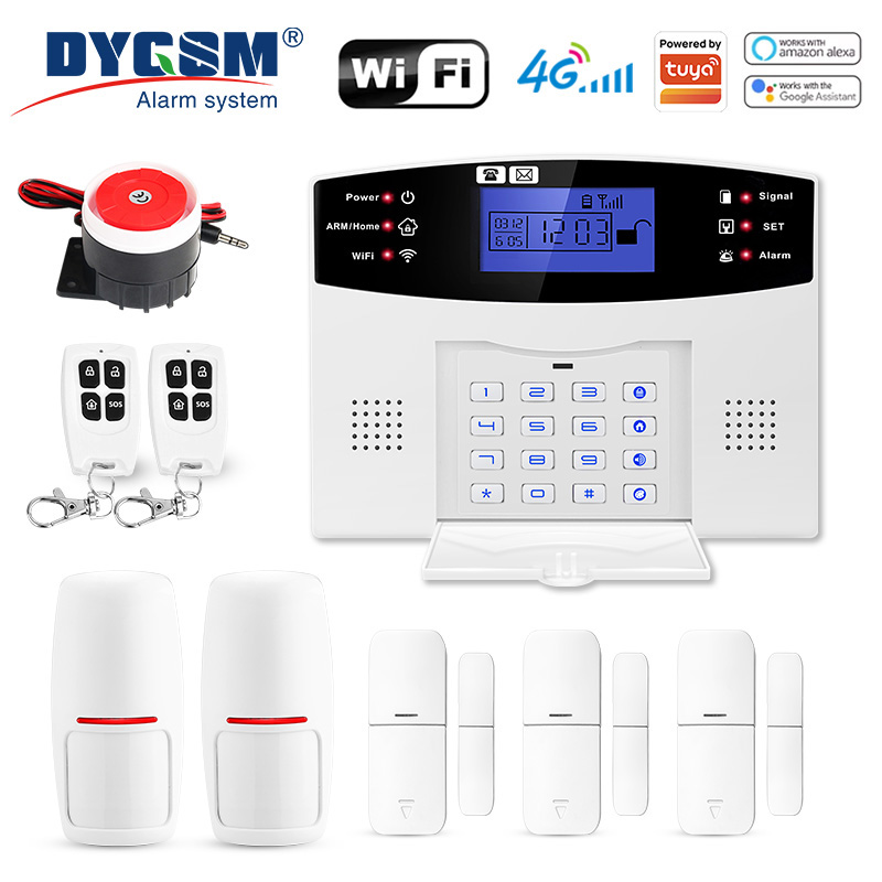 Sim Gsm Alarm - DYGSM Tuya Smart 4G+Wifi Bezprzewodowy System