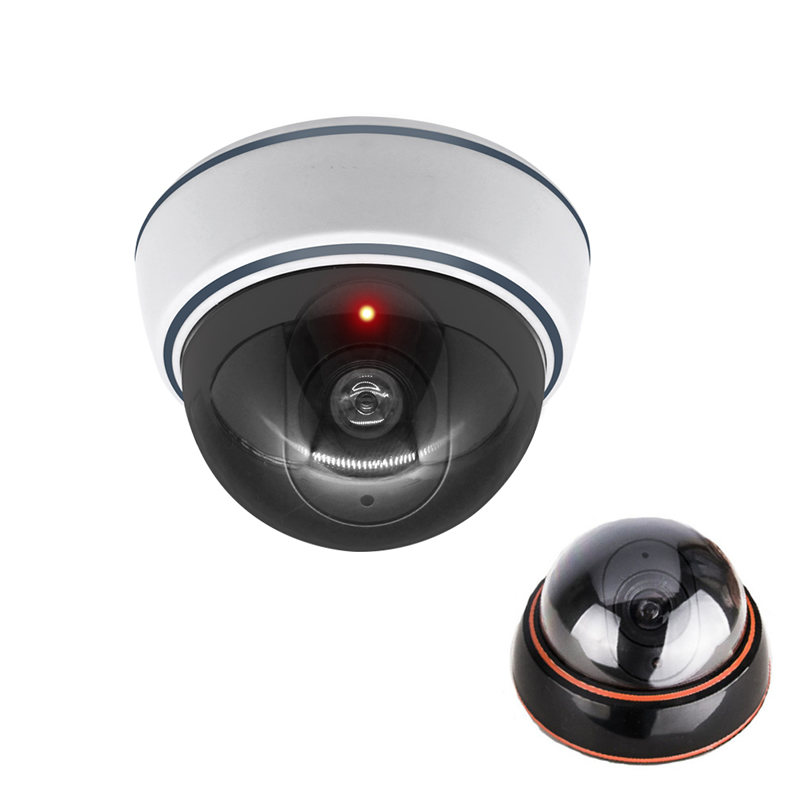 Home Security Upgrades - Kreatywna czarno-biała fałszywa kamera kopułkowa symulacja