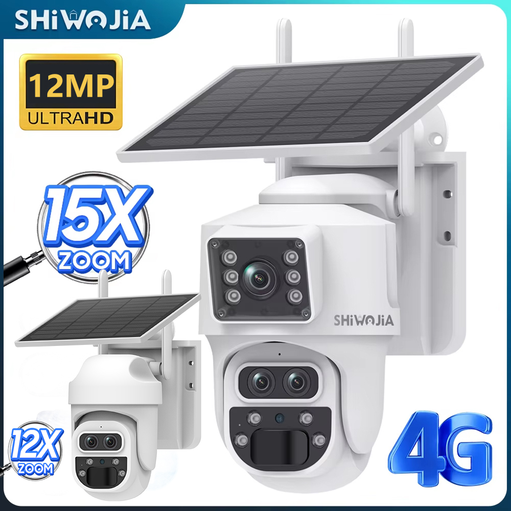 SHIWOJIA 12MP 6K 15X Zoom Kame – Home Security Cameras Outdoor recenzja i cena