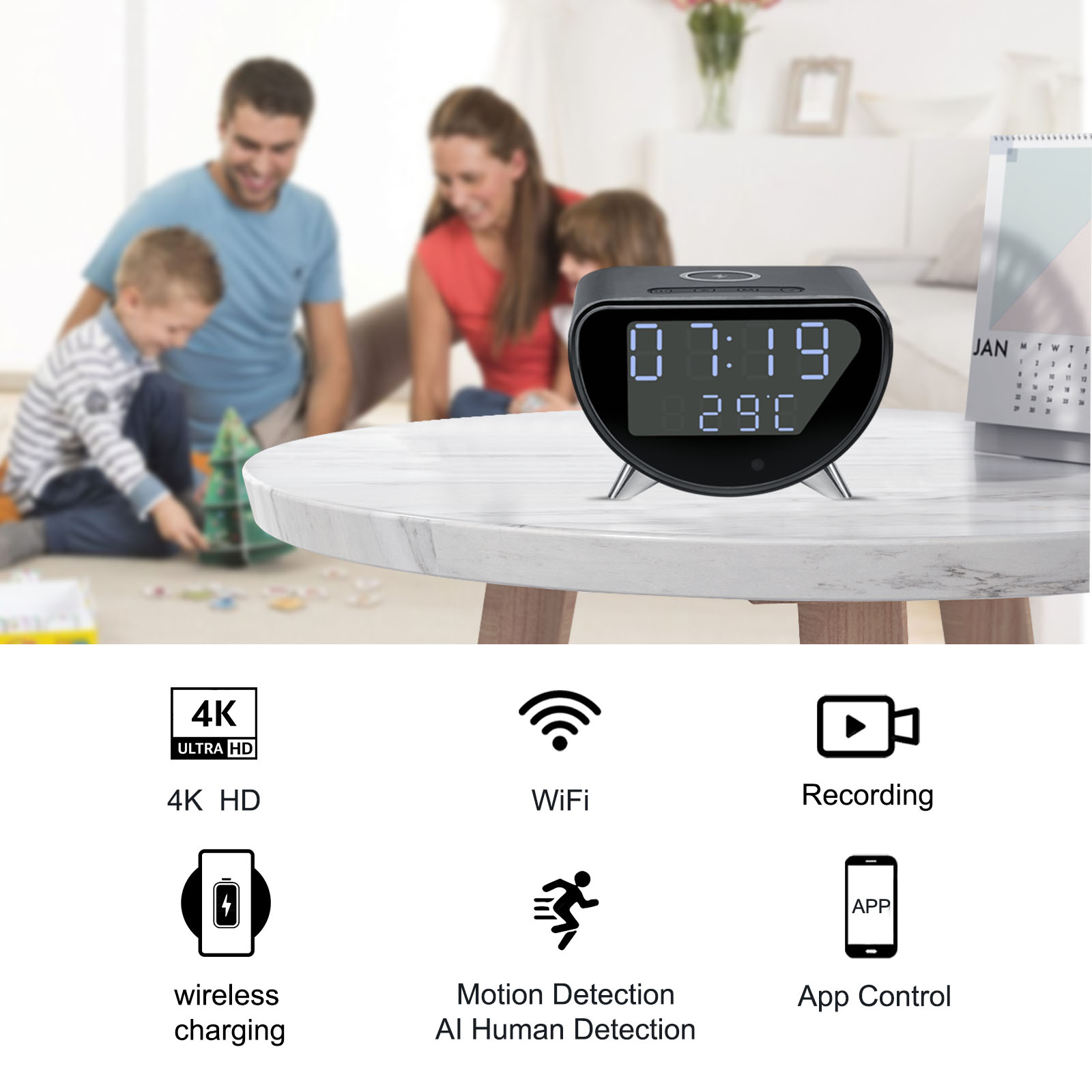 Kamera z zegarem Wi-Fi i bezpr – Hidden Camera Clock recenzja i cena