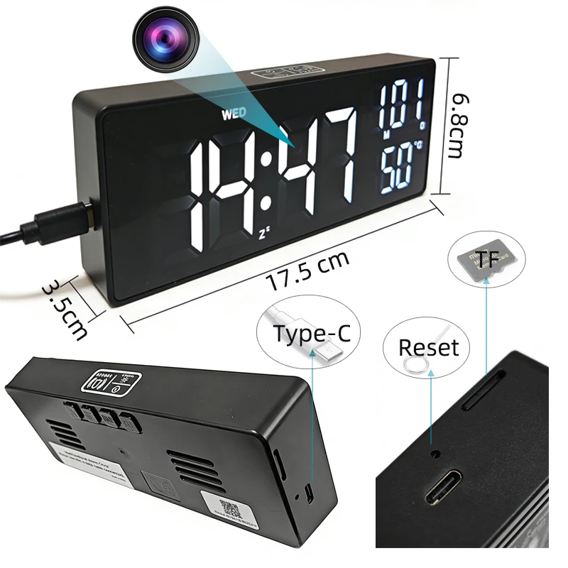 Bezprzewodowa Mini Kamera Zega – Hidden Camera Clock recenzja i cena