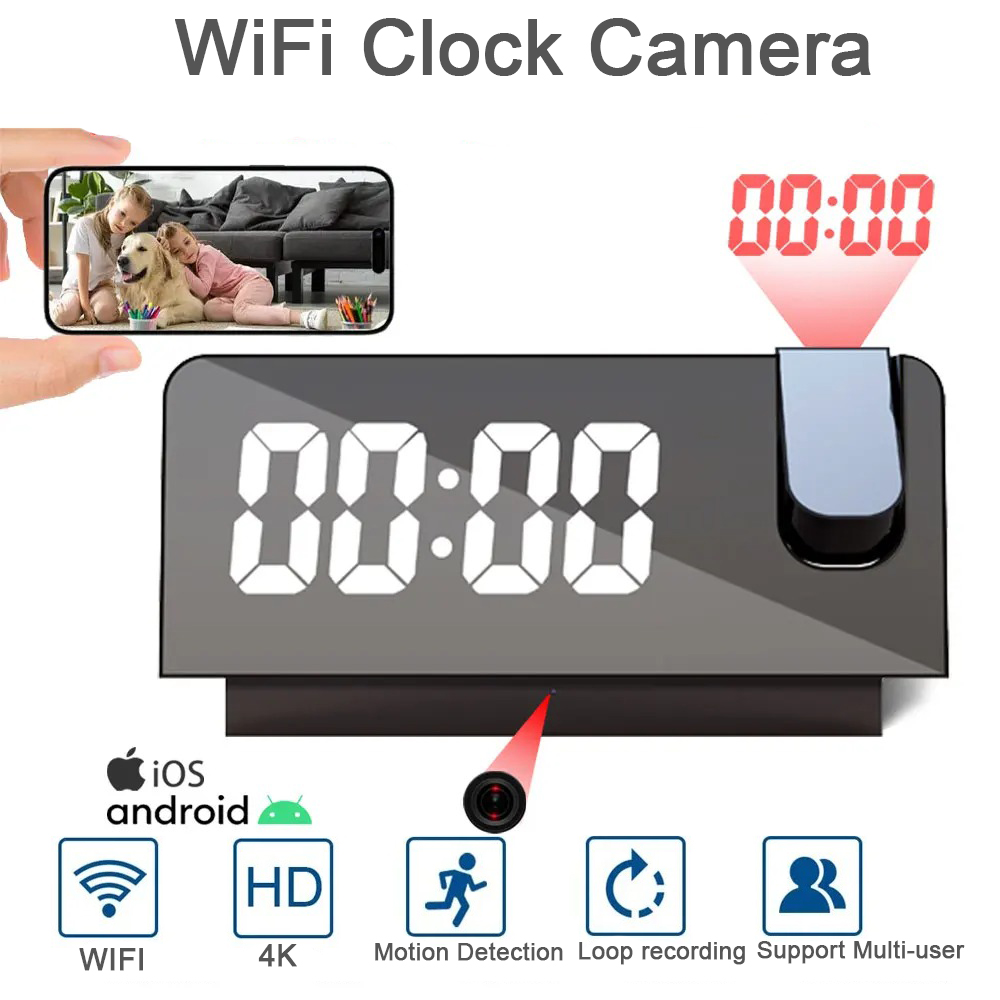 Kamera budzika z projekcją 4K  – Hidden Camera Clock recenzja i cena