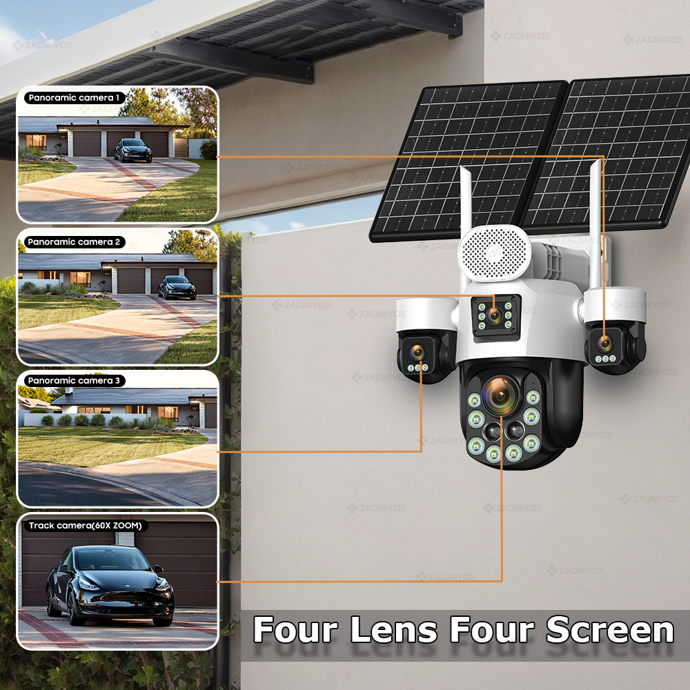 4-objektowowa kamera zewnętrzn – Home Security Outdoor Cameras recenzja i cena