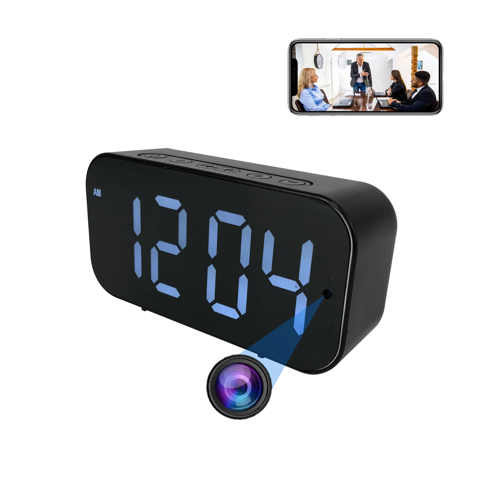 Kamera zegarowa Wi-Fi z rozdzi – Hidden Camera Clock recenzja i cena