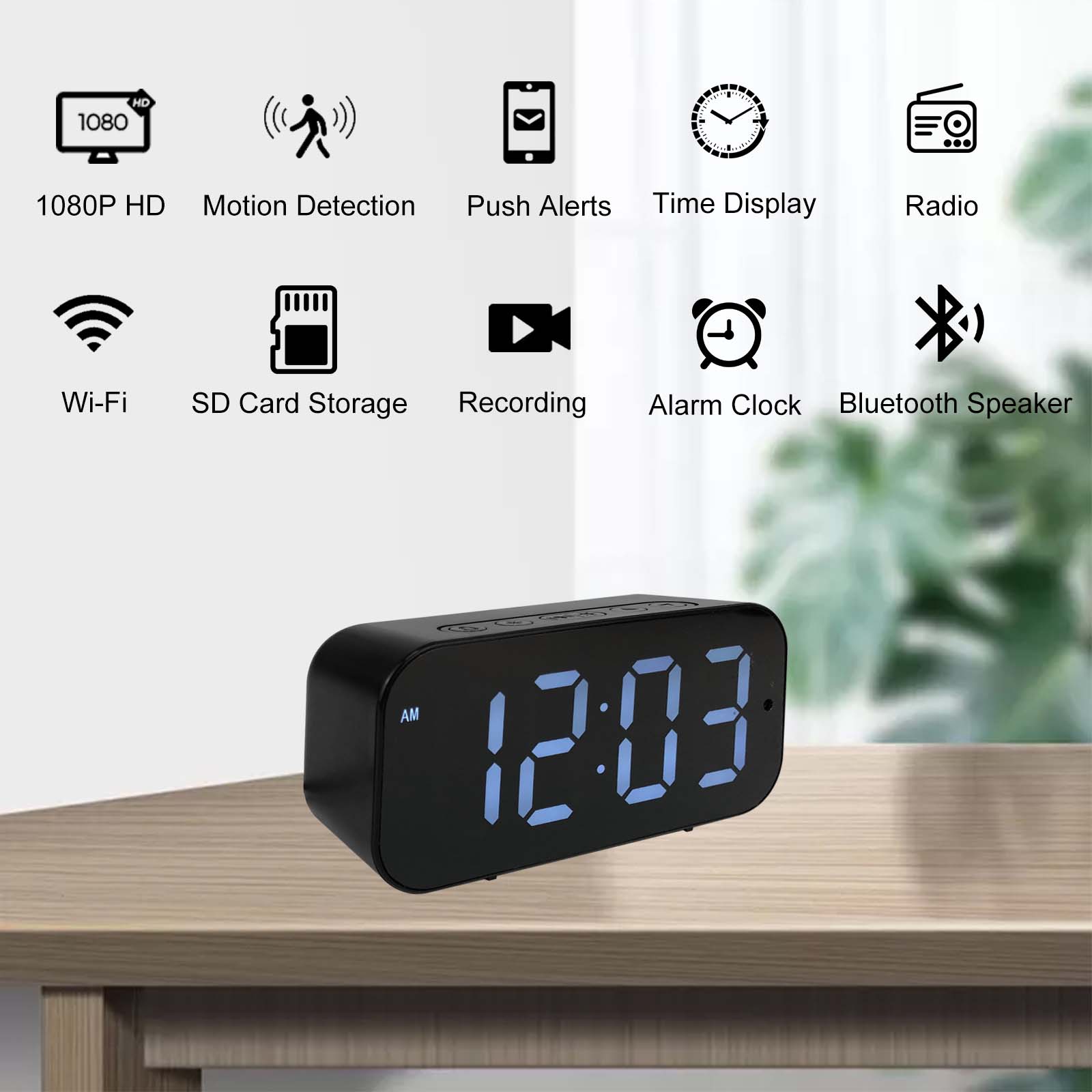 Kamera zegarowa Wi-Fi z rozdzi – Hidden Camera Clock recenzja i cena