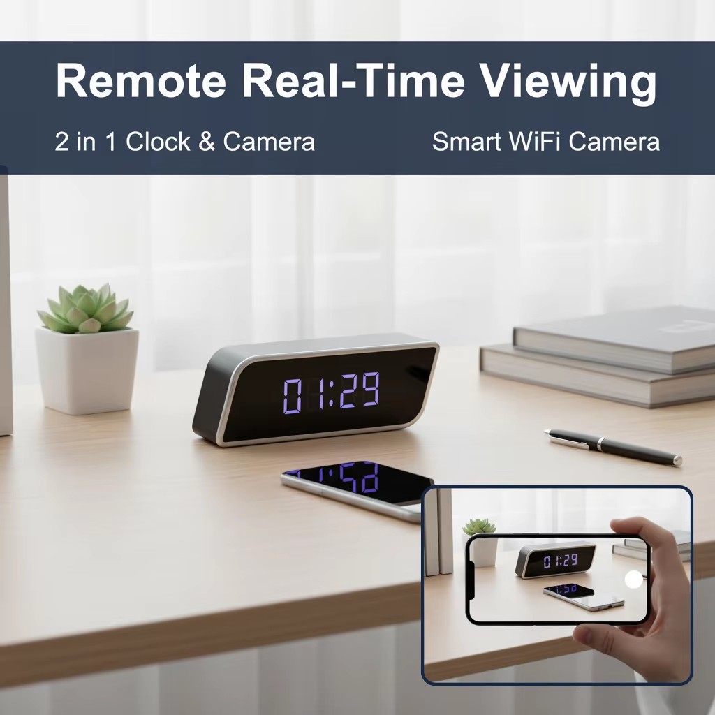 Cyfrowa kamera z zegarem 1080P – Hidden Camera Clock recenzja i cena
