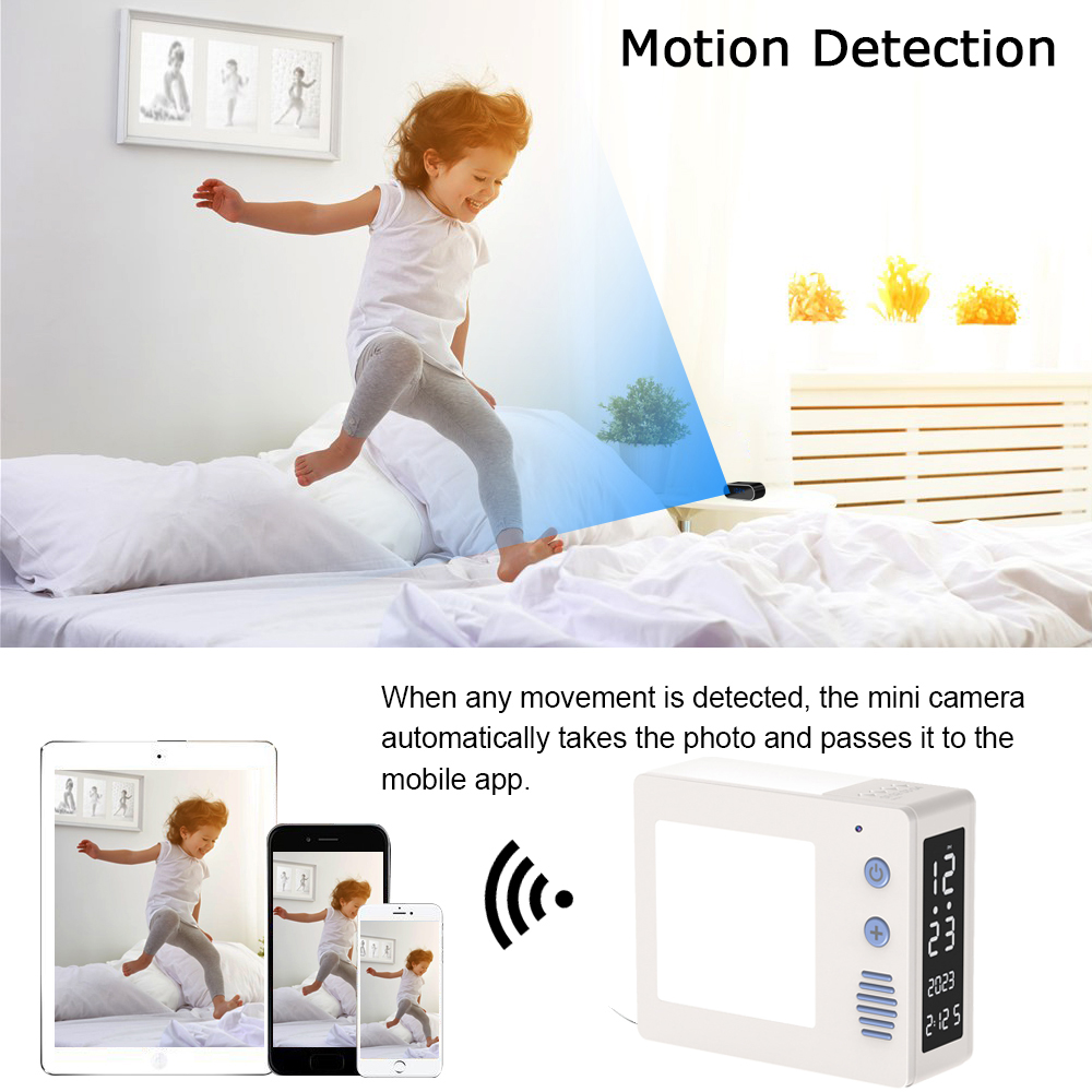 Miniaturowa kamera WiFi 1080P  – Hidden Camera Clock recenzja i cena