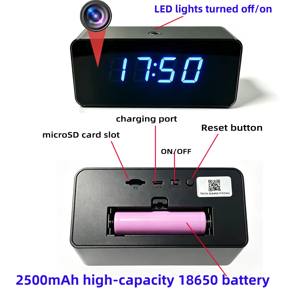Kamera zegarowa 4K HD WiFi, ob – Hidden Camera Clock recenzja i cena