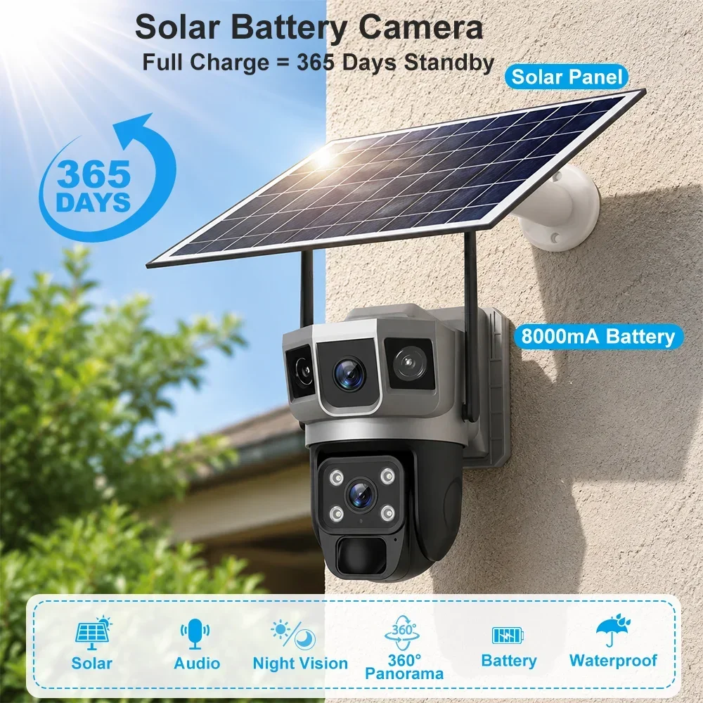 Kamera V380 4K z trzema ekrana – Home Security Upgrades recenzja i cena