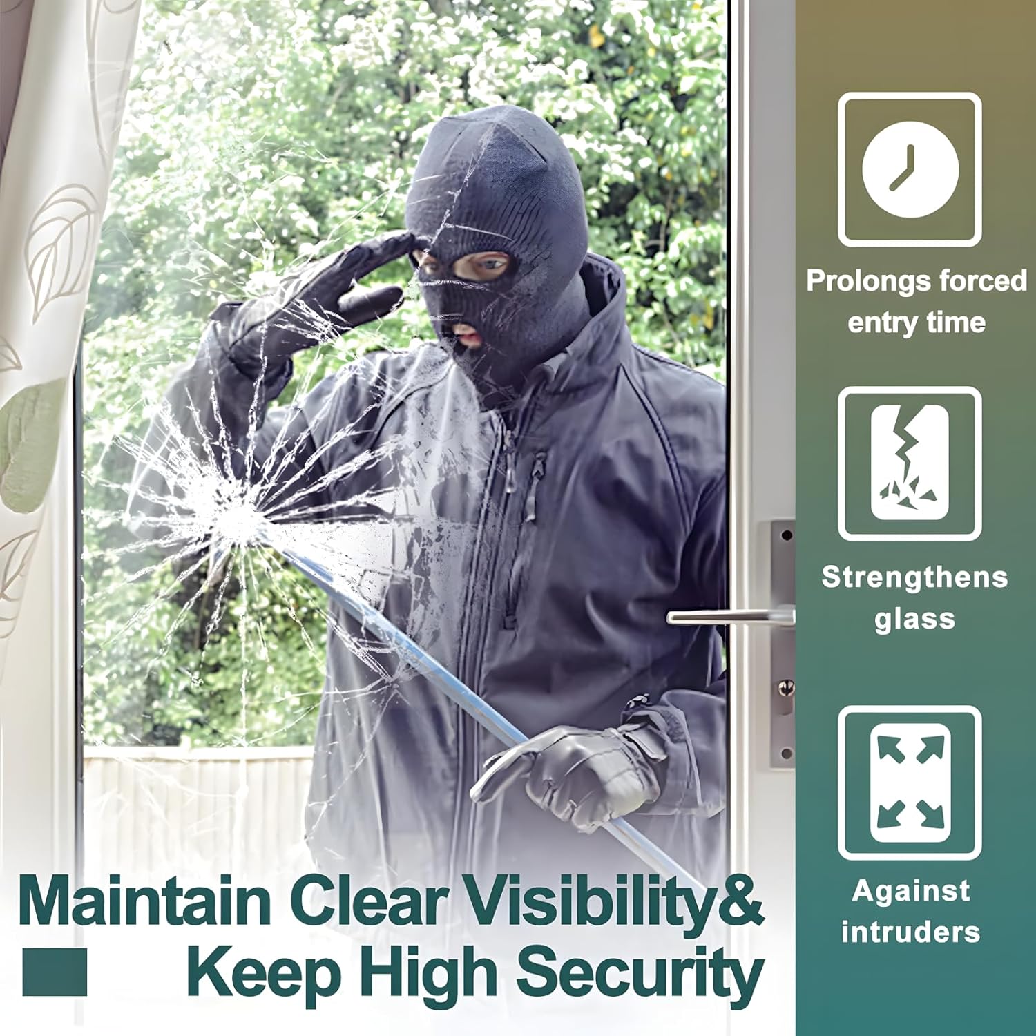 Przezroczysta folia zabezpiecz – Home Security Film For Windows recenzja i cena