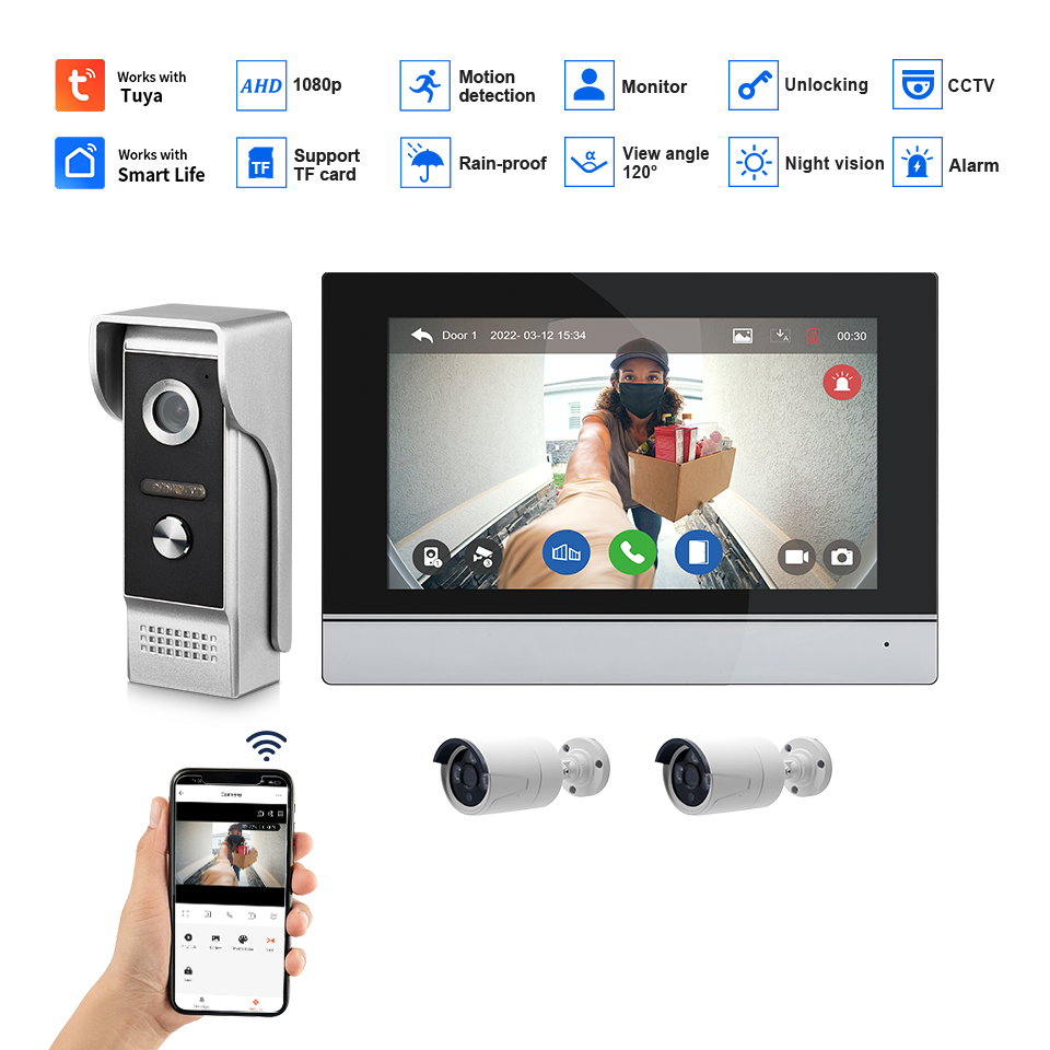 7-calowy ekran IPS, 2MP, zdaln – Home Security Upgrades recenzja i cena