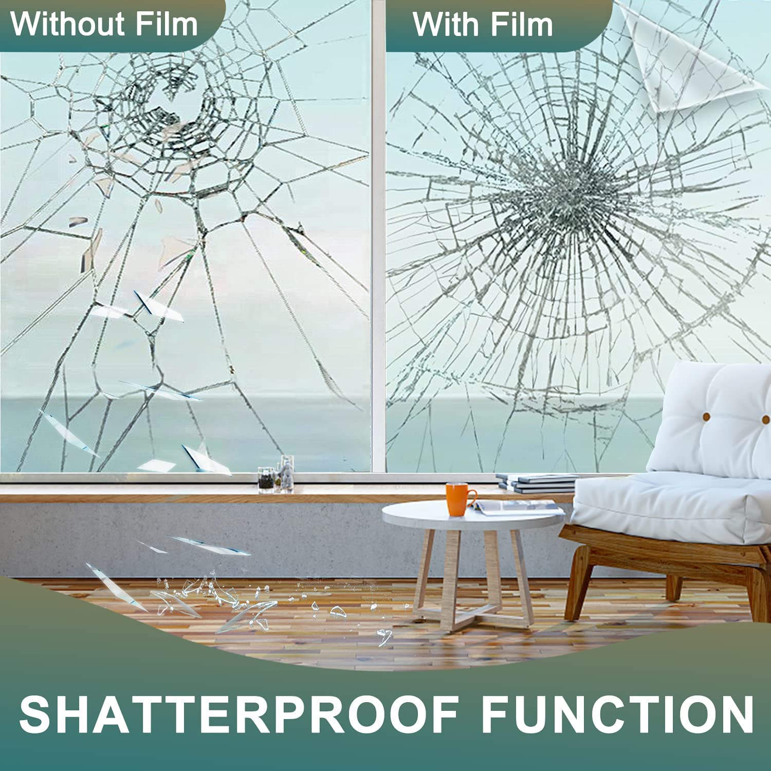 2/3/5m Przezroczysta folia zab – Home Security Film For Windows recenzja i cena