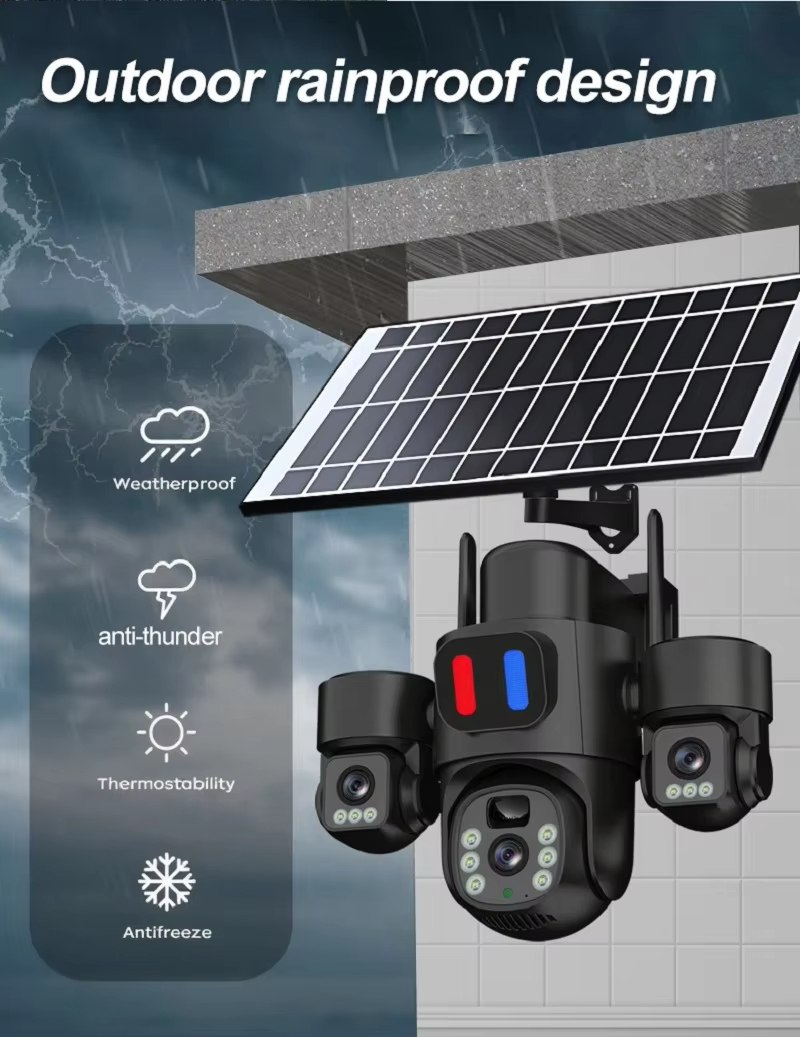 Zewnętrzna kamera solarna PTZ  – Home Security Outdoor Cameras recenzja i cena