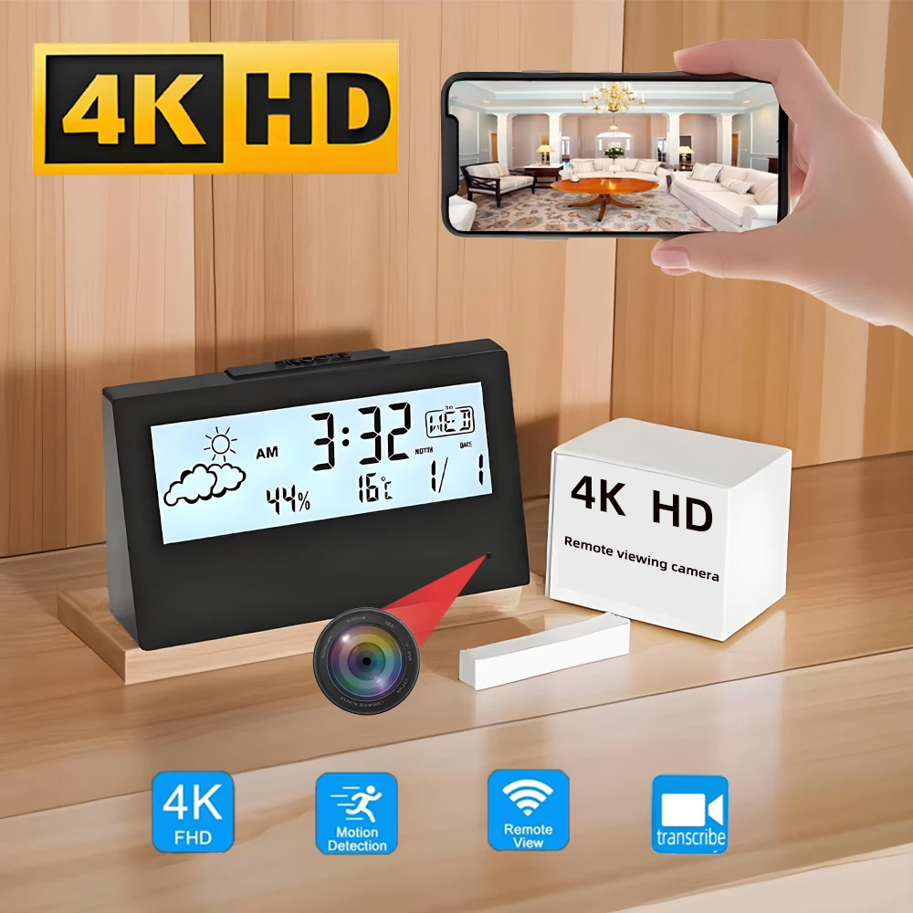 Kamera WiFi HD 4K, nowa mini k – Hidden Camera Clock recenzja i cena
